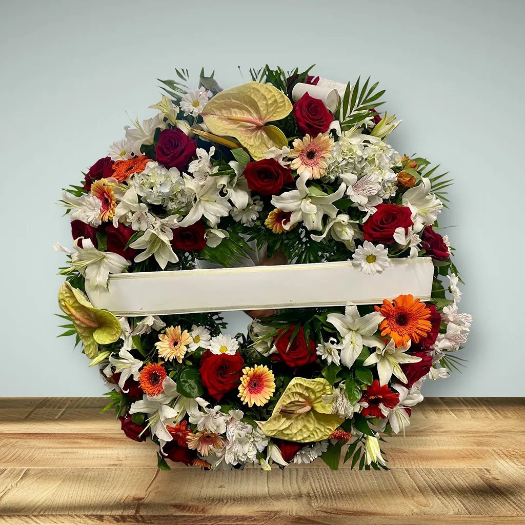 Corona funeraria  Recuerdo tanatorios Pamplona | Floristería Txantrea