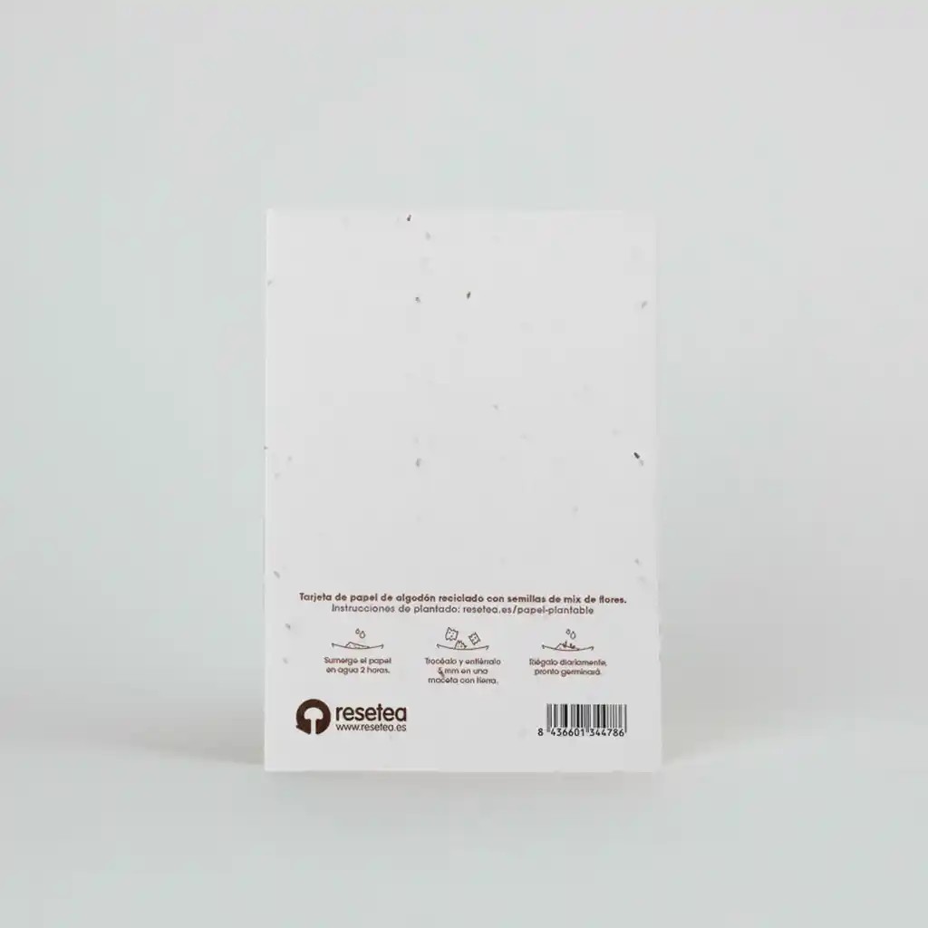 Postal plantable para acompañar los regalos más especiales